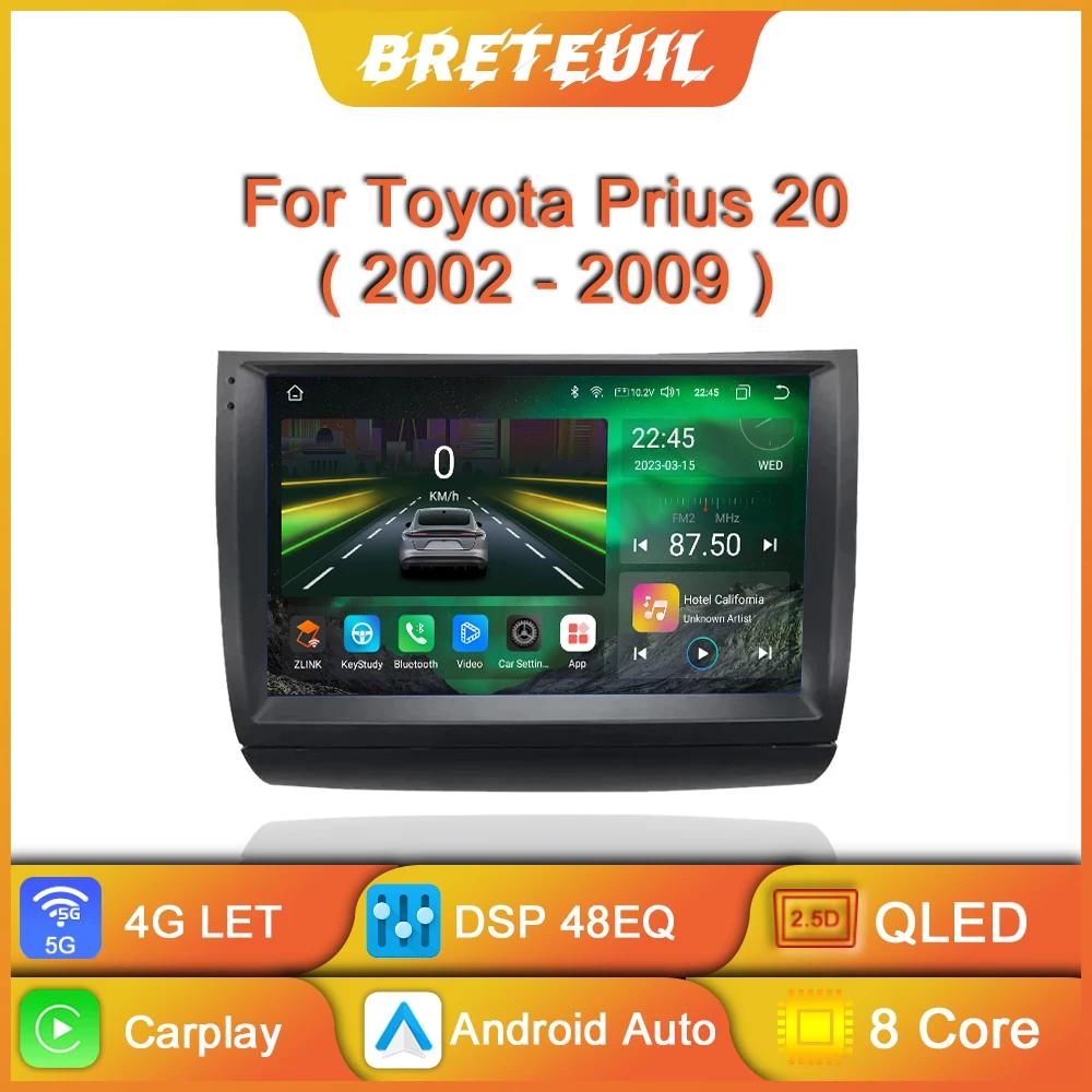 Toyota Prius 20 2002 2003 2004 2005 2006 2007 2008 2009 ȵ̵   Ƽ̵  ÷̾ ̼ GPS Carplay QLED ġ ũ 